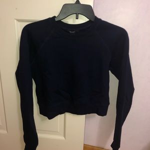 Navy cropped sweater.